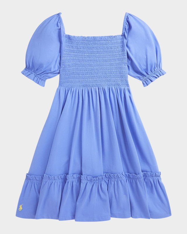 Girl's Smocked Day Dress, Size S-XL